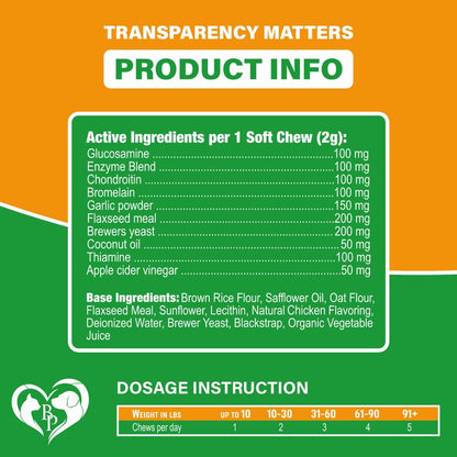 Flea and Tick Support Chews + Multivitamin Canine Nutritional Supplement